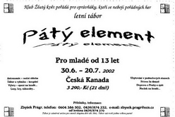 Letáček do Kačleh 2002