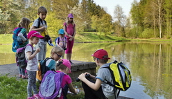 Výprava do lesa a ke včelaři, duben 2018 Výprava do lesa a ke včelaři, duben 2018